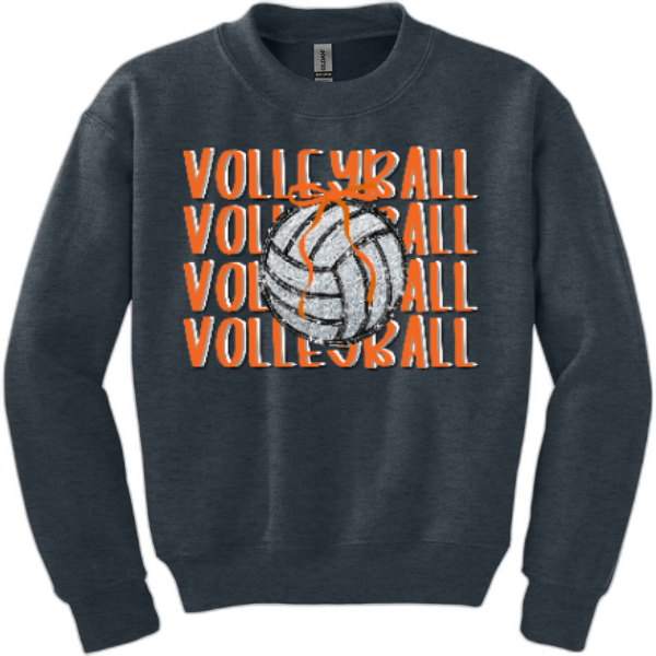 Youth Crewneck Nexgen Volleyball -Ball & Bow