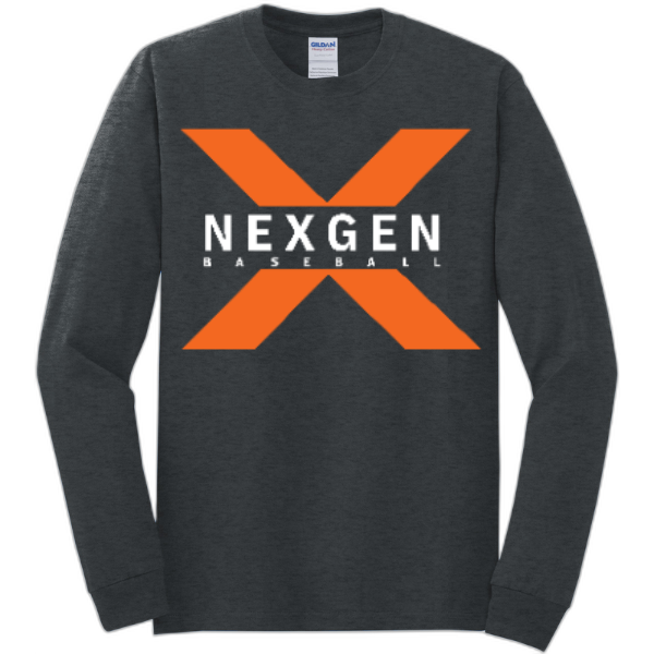 Adult Long Sleeve Nexgen Baseball-logo white letters