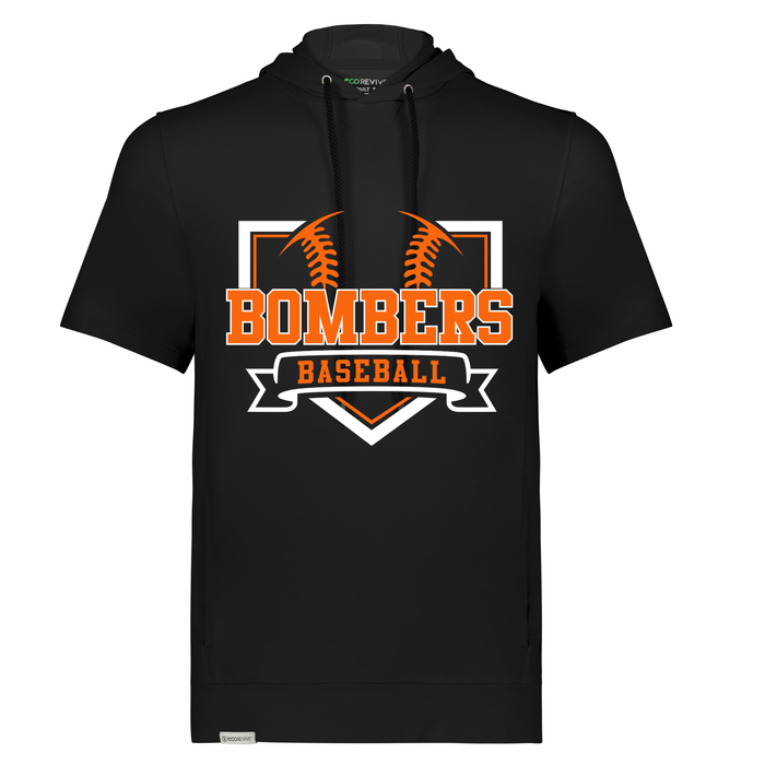 Short Sleeve w/ Hood (Holloway) -Bombers Baseball Plate & Ball