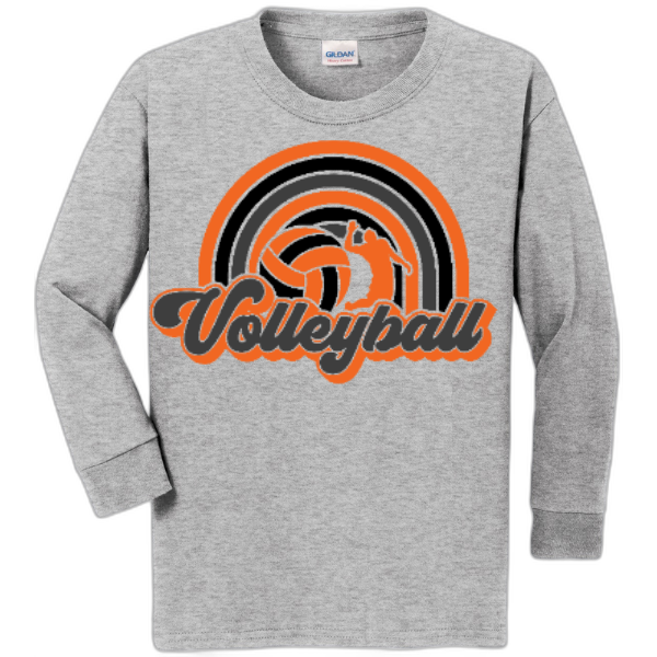 Youth Long Sleeve Nexgen Volleyball Rainbow