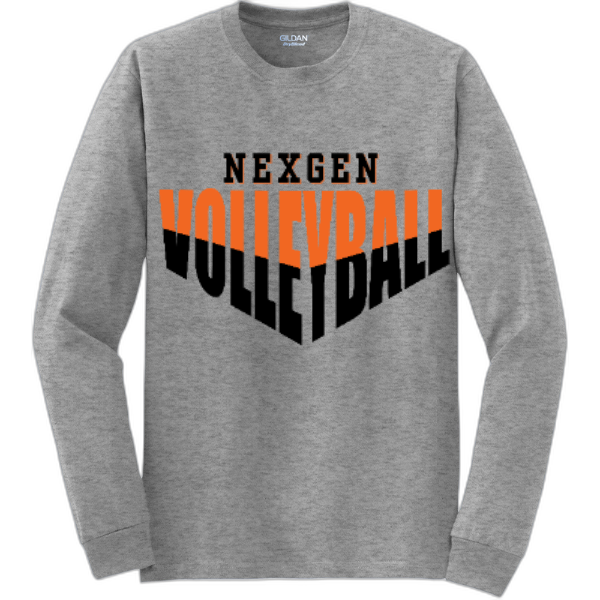 Adult Long Sleeve Nexgen Volleyball Half & Half