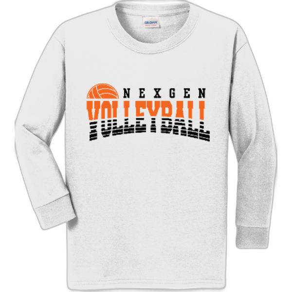 Youth Long Sleeve Nexgen Volleyball- Broken lines