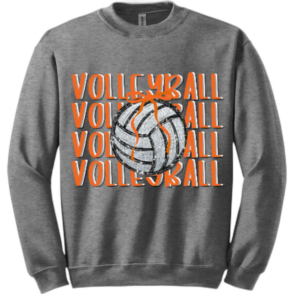 Adult Crewneck Volleyball- Ball&Bow
