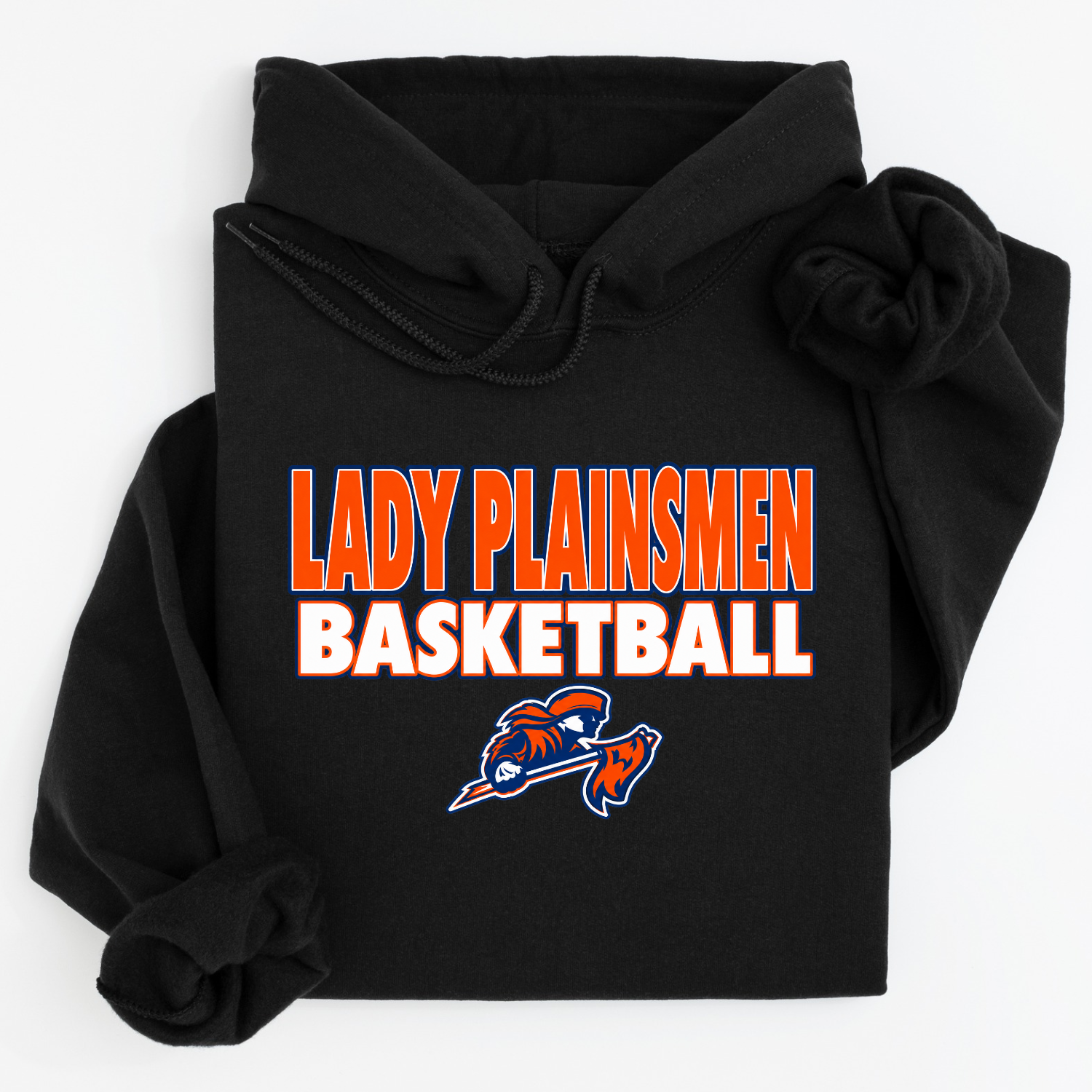 Lady Plainsmen Basketball- Logo Underneath