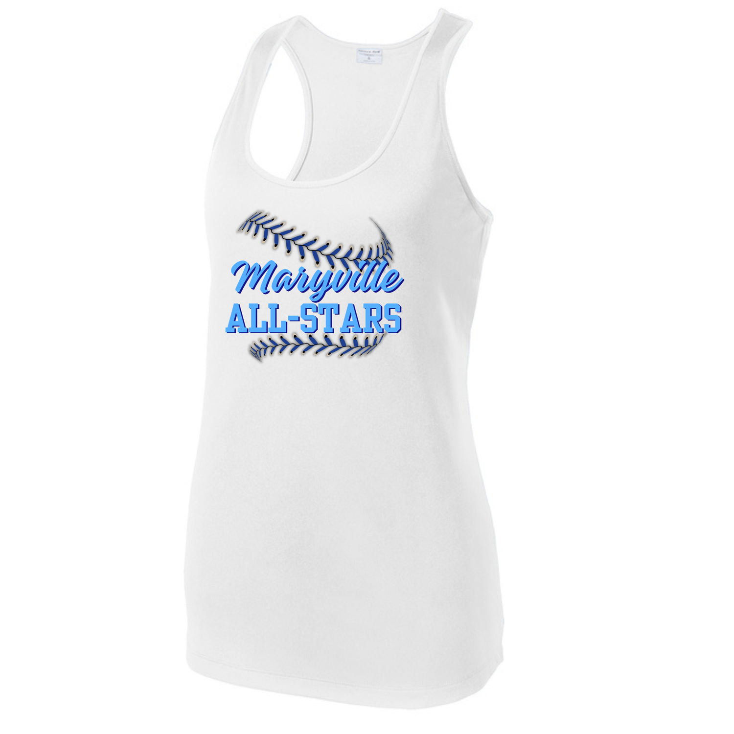 Womens Racerback Tank- All Stars Seams