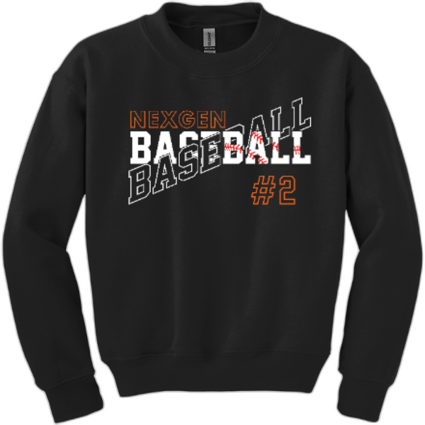 Youth Nexgen Baseball Crewneck-Crossed