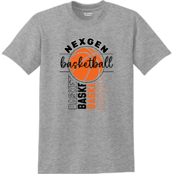 Adult T-Shirt Nexgen Basketball-Outline