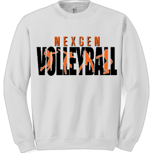 Adult Crewneck Nexgen Volleyball- Spike