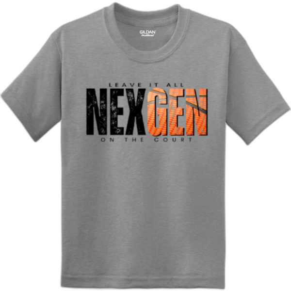 Youth T-Shirt Nexgen Basketball-Leave It BLACK LETTERS