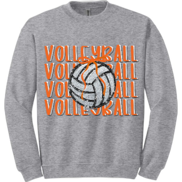 Adult Crewneck Volleyball- Ball&Bow