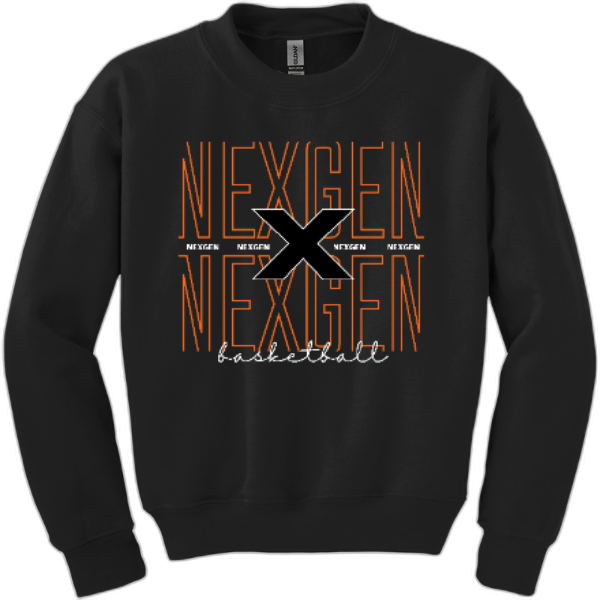 Youth Crewneck Nexgen Basketball-Outline