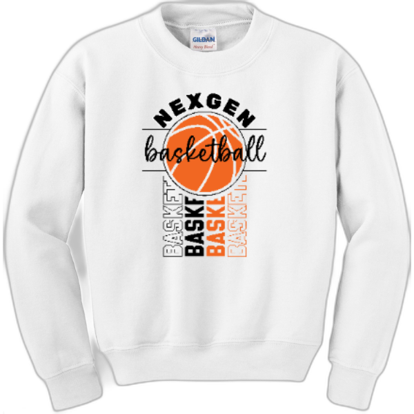 Youth Crewneck Nexgen Basketball-Outline