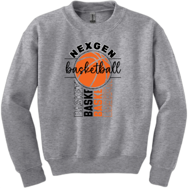 Youth Crewneck Nexgen Basketball-Outline