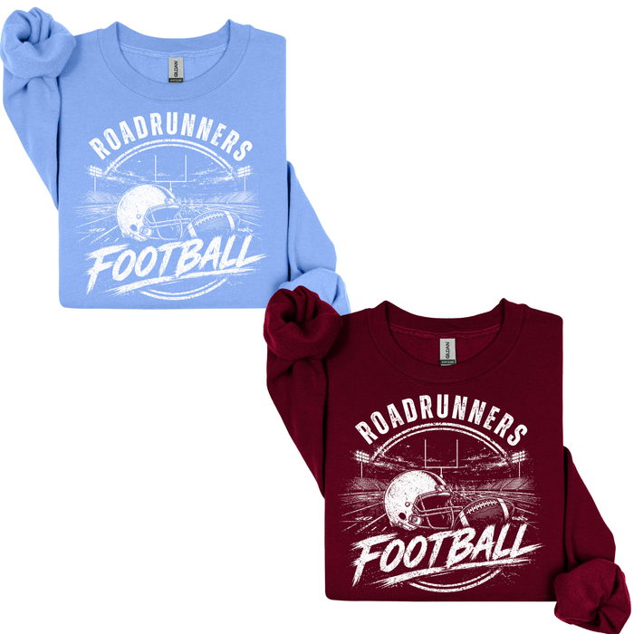Roadrunners Football-Distressed Helmet & Field