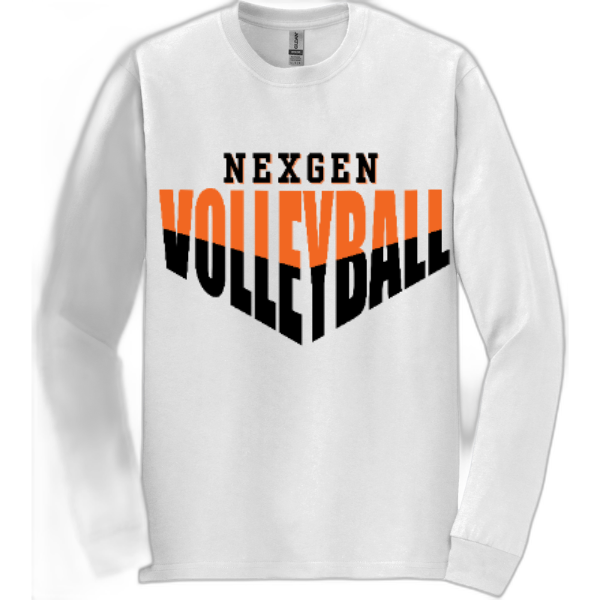 Adult Long Sleeve Nexgen Volleyball Half & Half