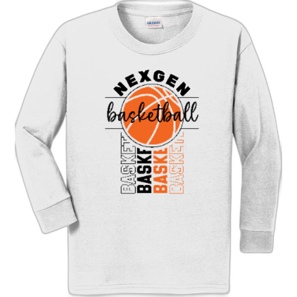Youth Long Sleeve Nexgen Basketball-Outline