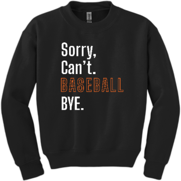 Youth Crewneck Nexgen- Sorry, Can't. Baseball