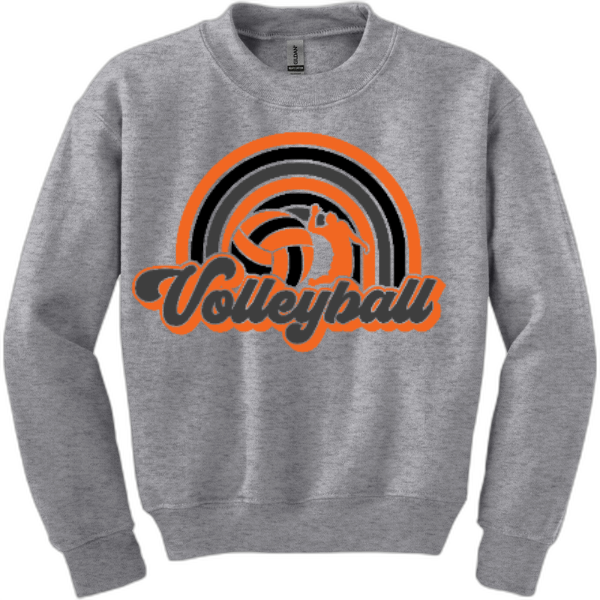 Youth Crewneck Nexgen Volleyball- Rainbow