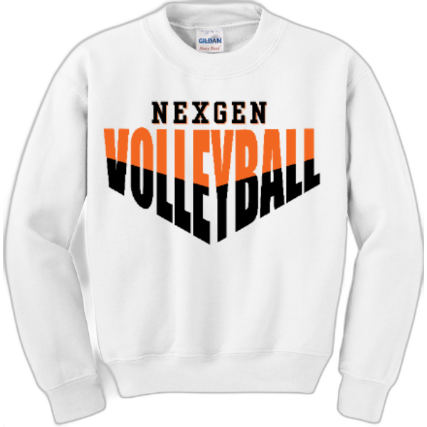 Youth Crewneck Nexgen Volleyball Half & Half