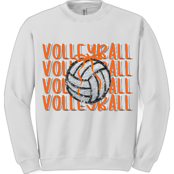 Adult Crewneck Volleyball- Ball&Bow