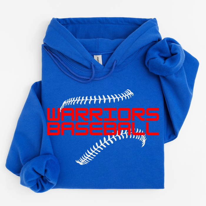 Warriors- Seams Red Letters