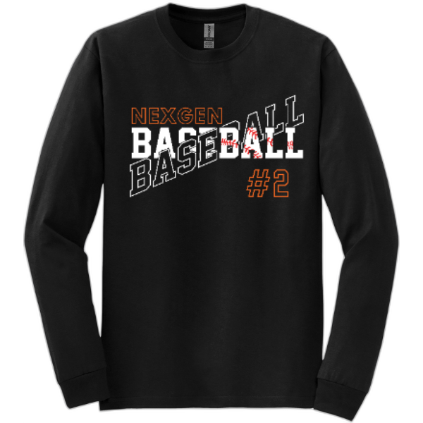 Adult Long Sleeve Nexgen Baseball-Crossed