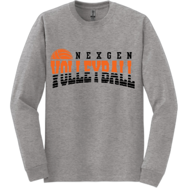 Adult Long Sleeve Nexgen Volleyball- broken lines