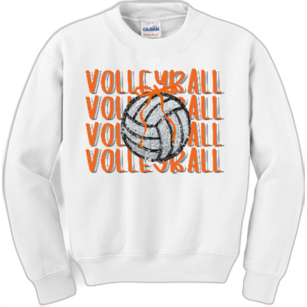 Youth Crewneck Nexgen Volleyball -Ball & Bow