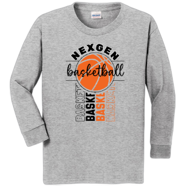 Youth Long Sleeve Nexgen Basketball-Outline
