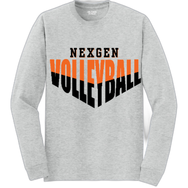 Adult Long Sleeve Nexgen Volleyball Half & Half