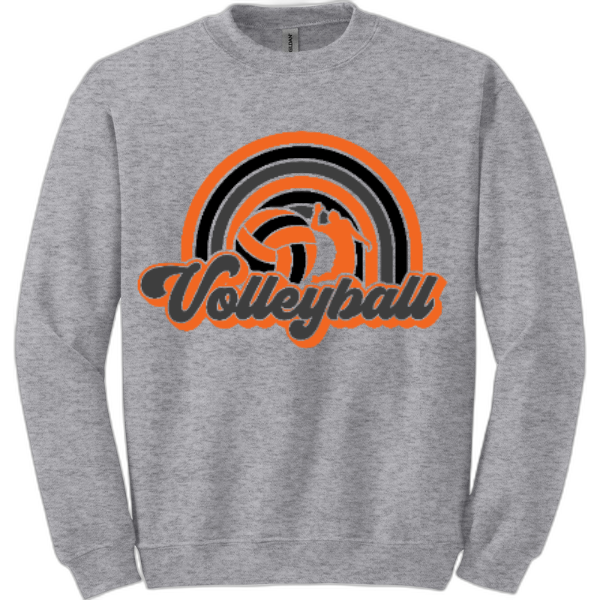 Adult Crewneck Nexgen Volleyball-Rainbow